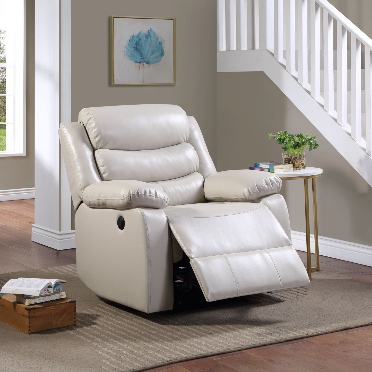 Eilbra Power PU Recliner - Beige