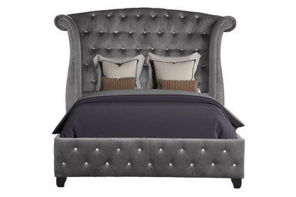 Sophia Queen Bed - Gray