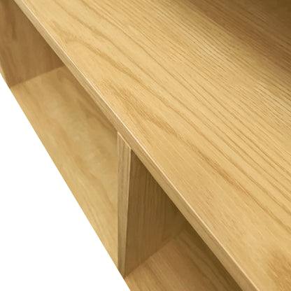 Oak Tech Corner Storage Desk