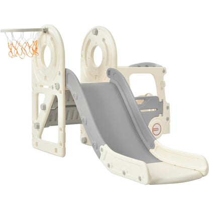 Kids Slide with Bus Play Set - Grey