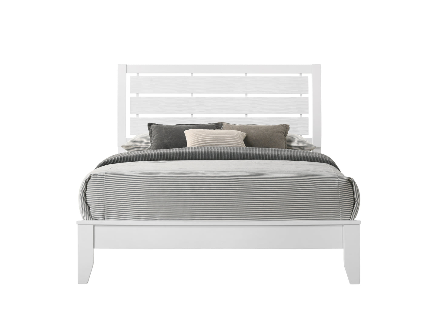 Winston Queen Size Bed - White