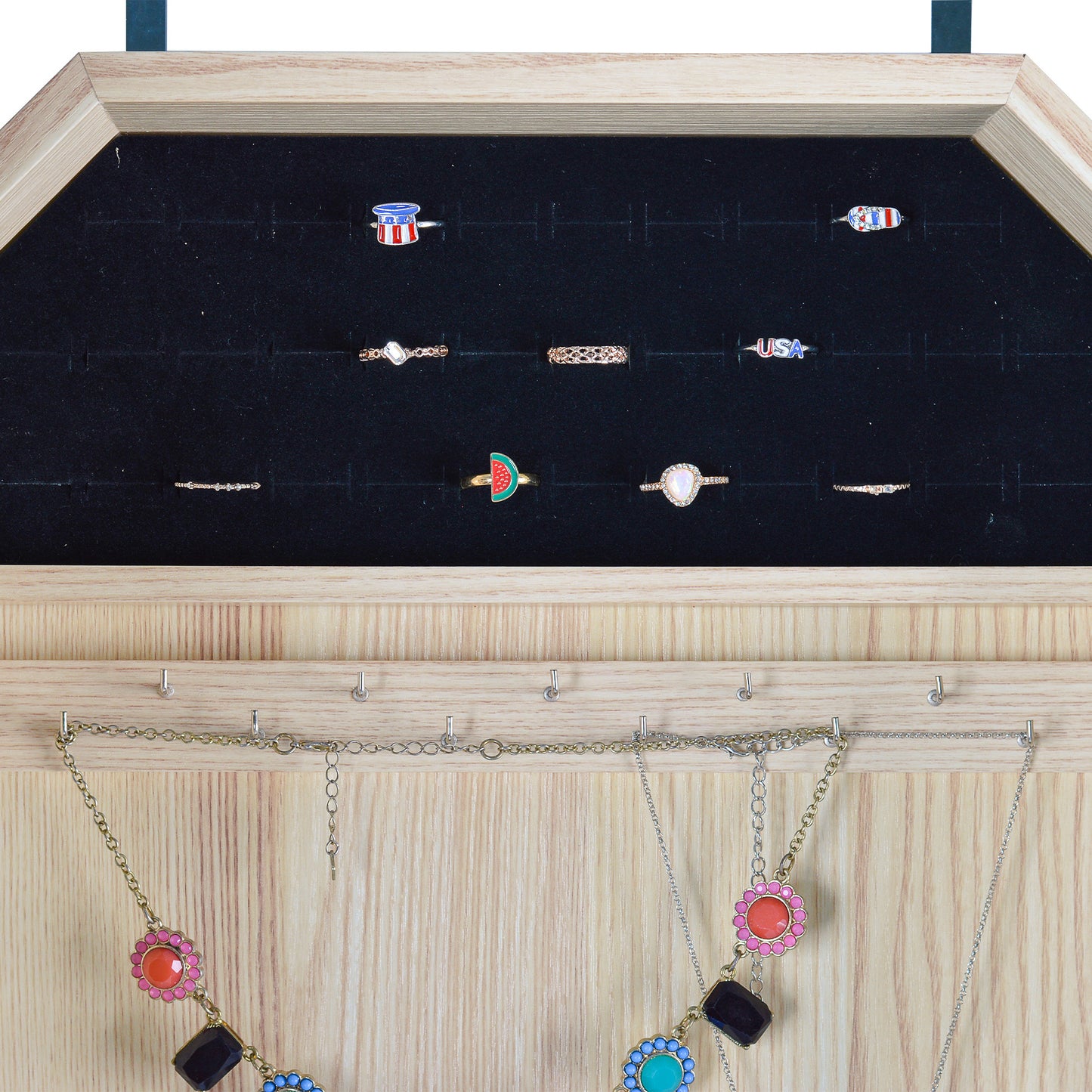 Elegant Reflections: Octagon Jewelry Storage Cabinet