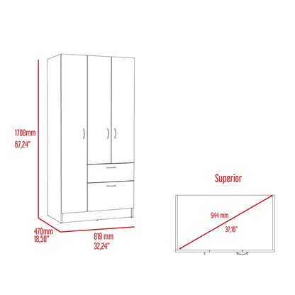 Maven 1-Drawer Rectangle Armoire