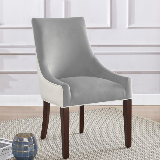 Elegant Smoke Upholstered Dining Chair