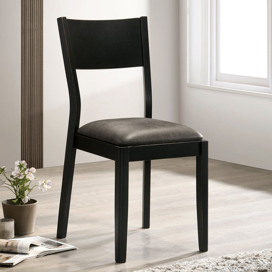 Glover Dining Chair (Set of 2) - Black+Gray