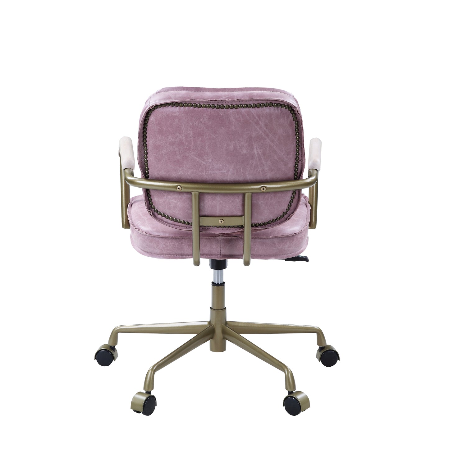 Pink Lux Leather Office Chair