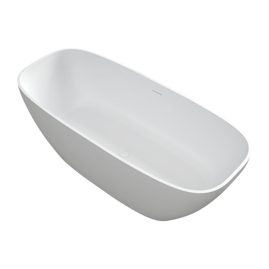 Laura 67"  Solid Surface Bathtub - White