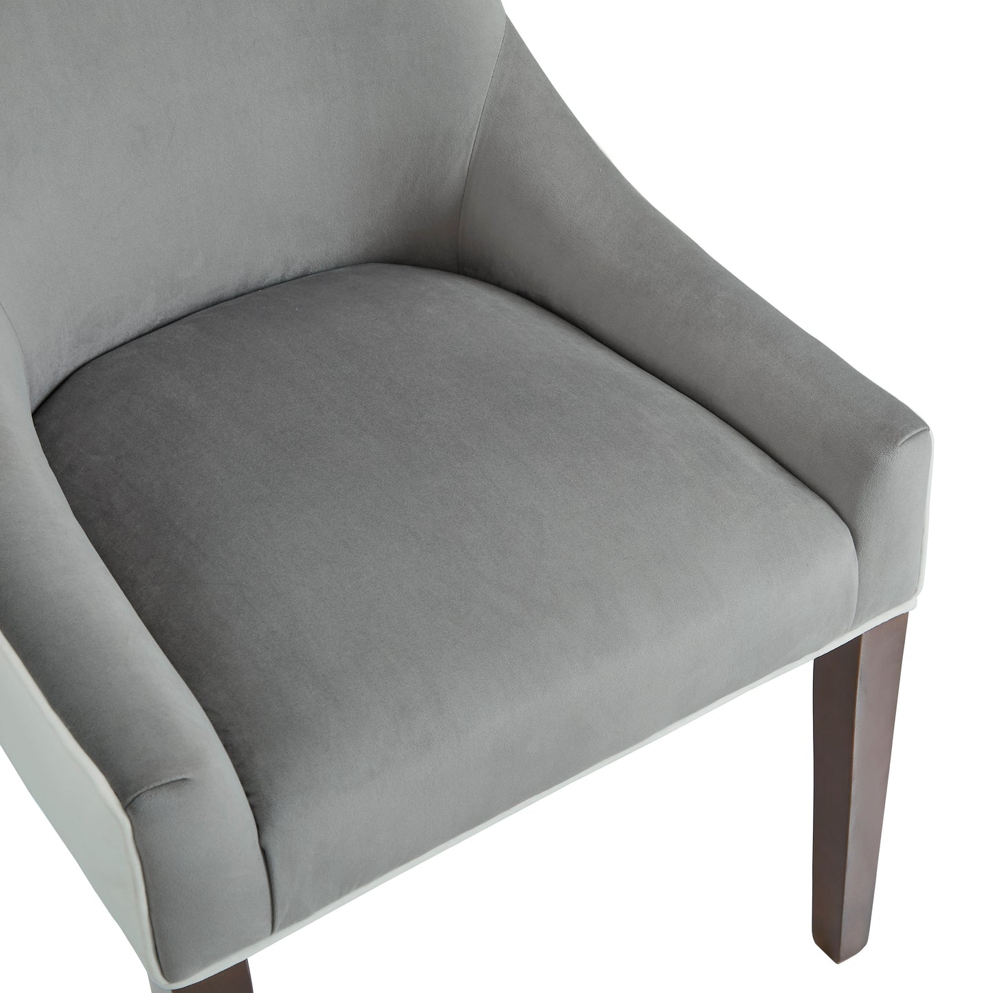 Elegant Smoke Upholstered Dining Chair