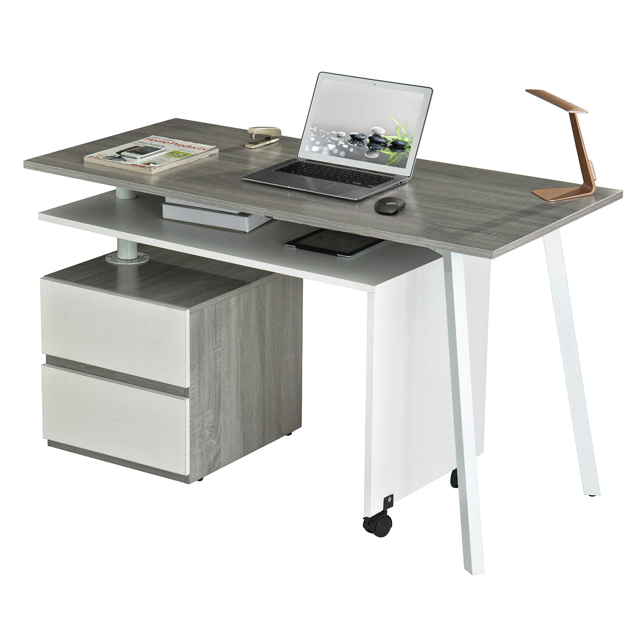 Rotating Ergo Desk - Grey