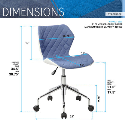 Elevate Office Task Chair - Blue