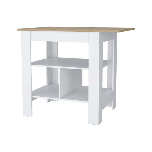 Harmony Hub Kitchen Island - White