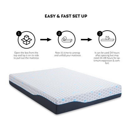 Estra Memory Foam 10" Mattress - Queen