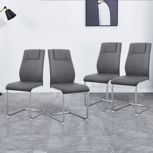 Skye Dining Chair Metal Leg (Set of 4) - Gray