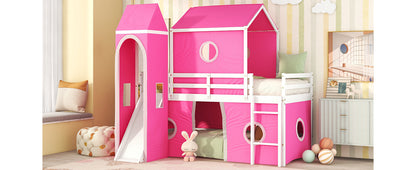 Princess Castle Twin Bunk Bed