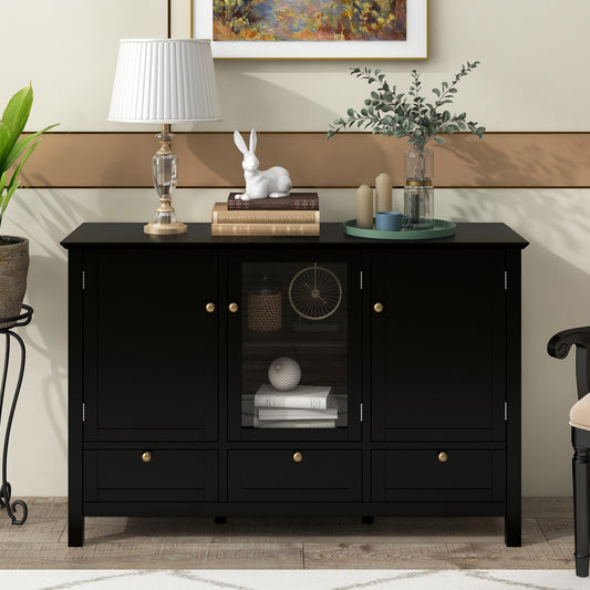 Elegant Living Console - 44.9'' Accent Cabinet with Doors and Drawers