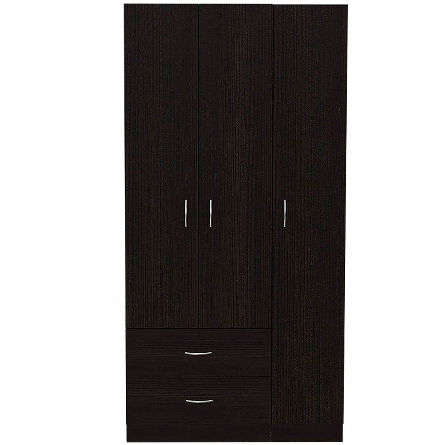 Watson 2-Drawer 3-Door Armoire - Black