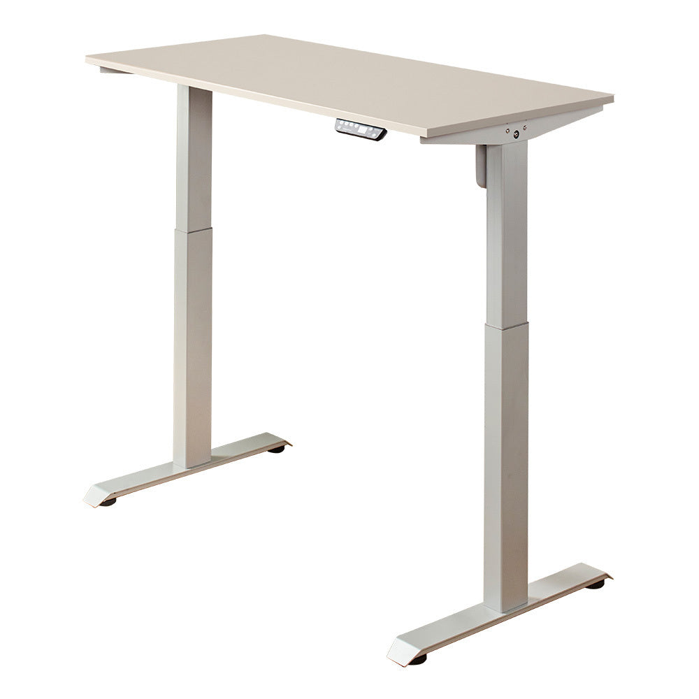 Wood and Metal Electric Height Adjustable Motion Desk- Light Gray