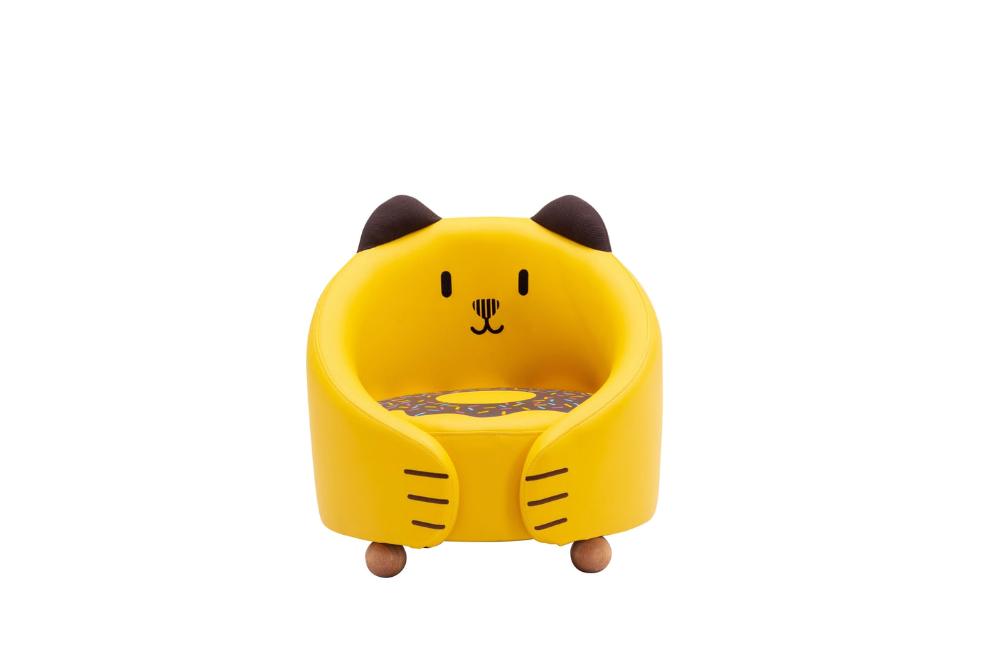 Cat Kids Chair - Yellow