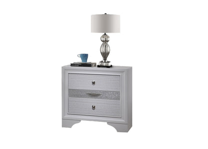 Belle Wood Nightstand - White