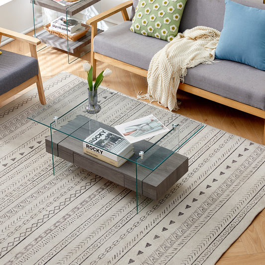 Float Tempered Glass Coffee Table