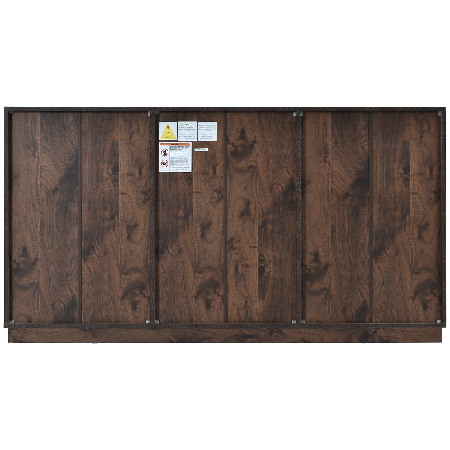 Elegant Retro 9-Drawer Dresser in Rich Dark Brown