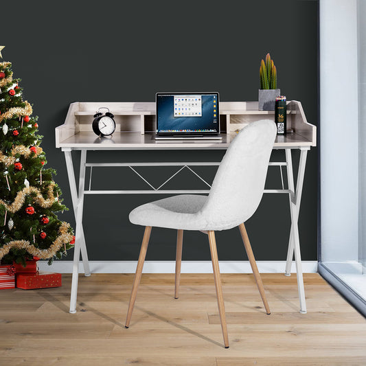 Computer Desk With 3 Open Cubbies