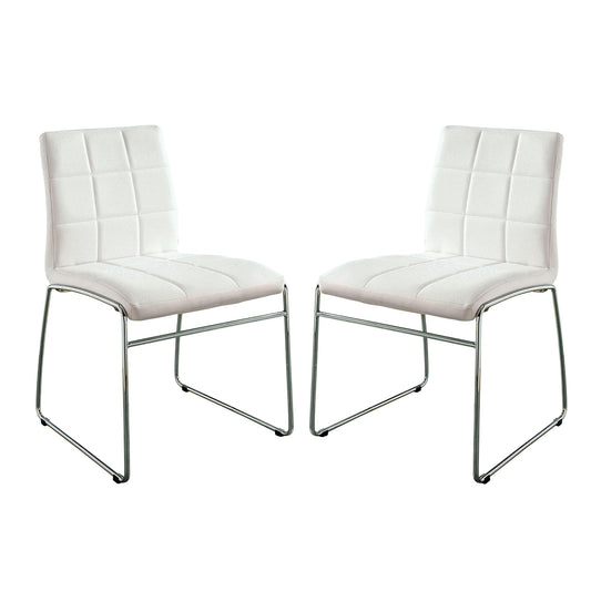 Snyder Leatherette Dining Chairs (Set of 2) - White