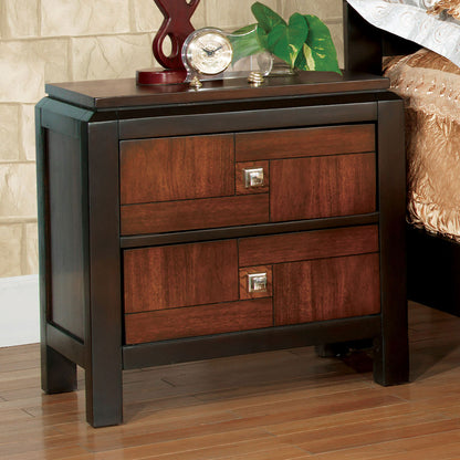 Acacia Solid wood 2-Drawers Nightstand