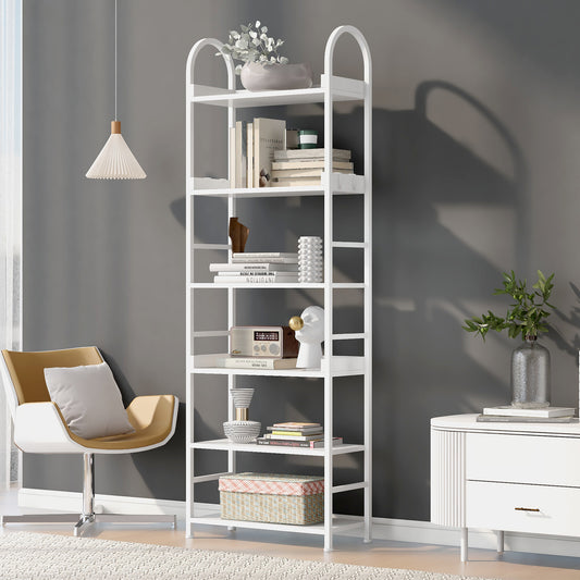 Tall Tower Bookcase - White