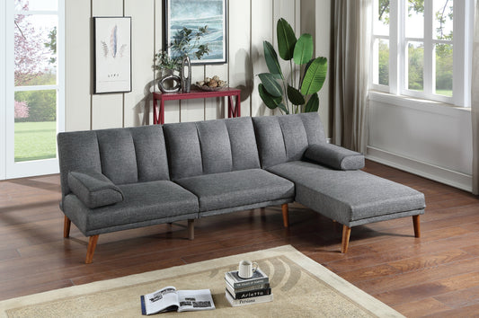 Jensen 2pc Sectional Sofa Set - Blue Grey