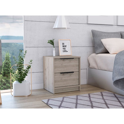 Kaia Nightstand Metal Handle - Gray