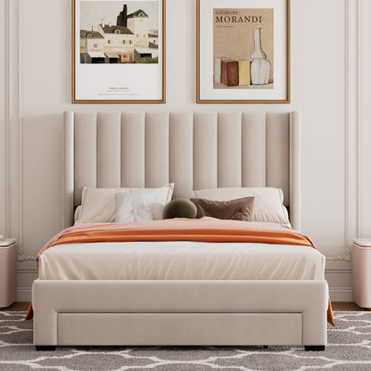 Luxury Haven Velvet Storage Bed