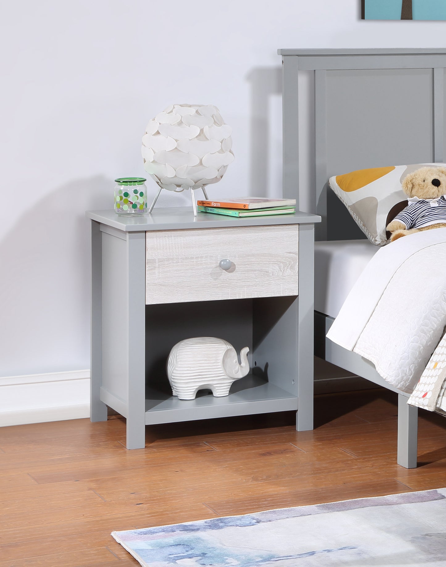 Luna Nightstand - Grey