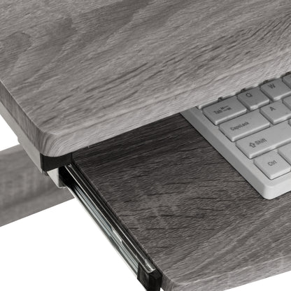 Complete Computer Workstation Desk - Grey