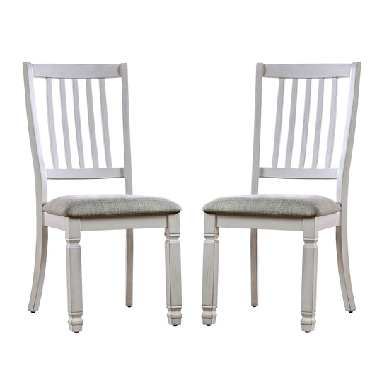 Peterson Padded Fabric Seat Dining Chairs (Set of 2) - Antique White