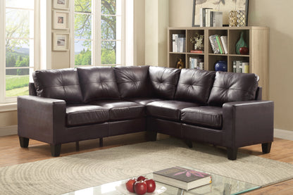 Newbury Sectional Sofa - Dark Brown