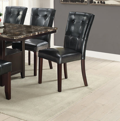 Evans Tufted Dining Chairs (Set of 2) - Black