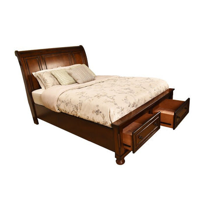 Royal Walnut Storage Bed