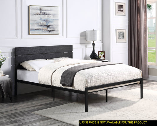 Willow Contemporary Full Size Bed - Black