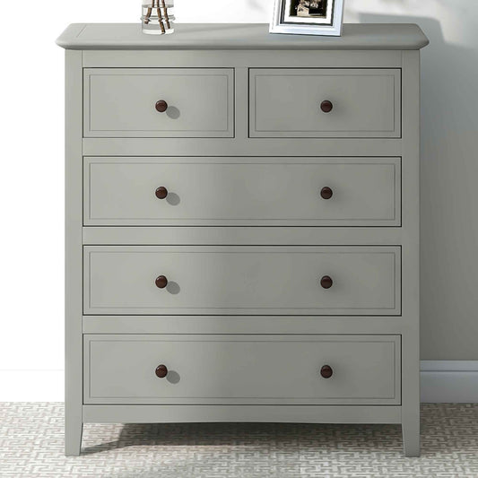 Elegant Graywood 5-Drawer Chest