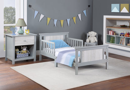 Connelly Reversible Panel Toddler Bed - Gray