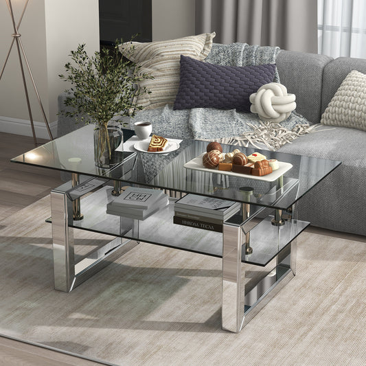 Gem Tempered Glass Coffee Table