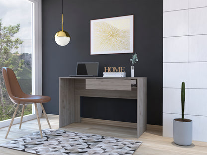 Computer Desk With one Drawer-Light Gray