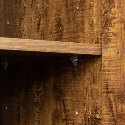 Elegant Walnut Storage Solution Cabinet