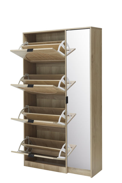 4-Tier Shoe Rack Storage Cabinet