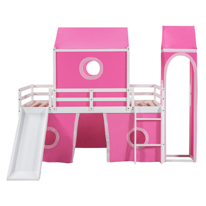 Princess Castle Twin Bunk Bed