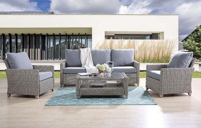 Greeley 4 Pc Patio Sofa Set - Gray