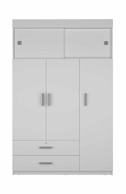 Kingswood  2-Drawer Rectangle Armoire  - White