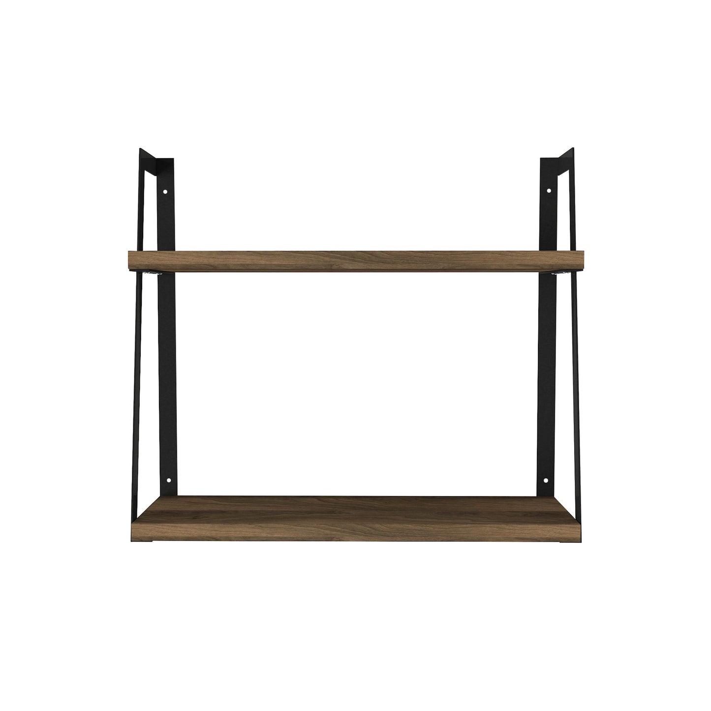 Urban 2 Tier Wood Floating Wall Mount Shelf