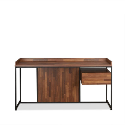 Serenity Desk in Walnut & Sandy Black